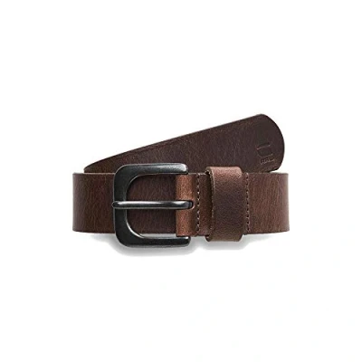 Image of G STAR RAW Men&#039;s Zed Belt, Brown (dk brown/black metal D04169 3127 8127), 105