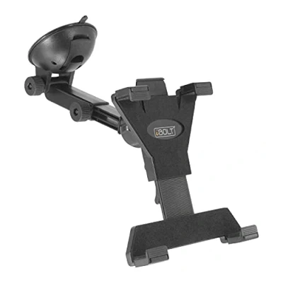 Image of iBolt TabDock Suction Cup Extender Holder/Mount for Your Windshield, Dashboard, or Desk Compatible with All 7 10 inch Tablets: iPad Pro, Samsung Galaxy Tab, Google Nexus