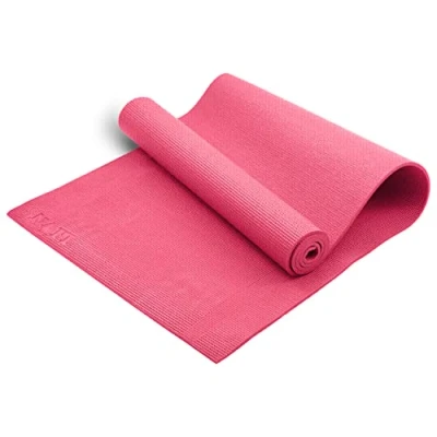 Image of Lions Classic Pro Yoga Mat PVC Eco Friendly Non Slip Fitness Exercise with Carrying Strap Workout for Yoga, Pilates and Gymnastics (Pink)