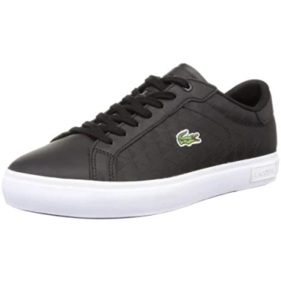 Image of Lacoste Men&#039;s Powercourt 222 5 SMA Sneaker, Blk Wht, 6 UK