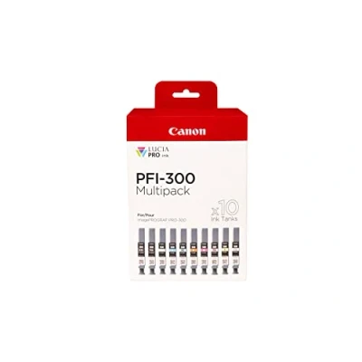 Image of Canon PFI 300 Multipack Ink Cartridges Assorted (Pack of 10) 4192C008