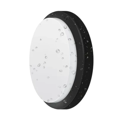 Image of ANWIO 13W Outside Black Bulkhead Lights, IP54 Led Round Porch Light,980LM,4000K Natural White Sauna Wall Light,Waterproof Sconce Lights fo,Kitchen, Bedroom,Living Room,220 240V(1 Pack)