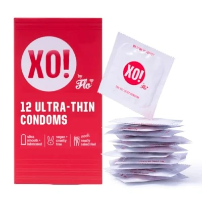 Image of XO! Ultra Thin Eco Friendly Lubricated Condoms, Natural Rubber Latex, Unscented (Pack of 12)
