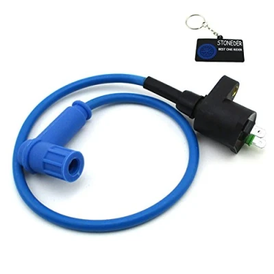 Image of STONEDER Blue High Performancr Ignition Coil For 50cc 70cc 90cc 110cc 125cc 140cc 150cc 160cc 170cc 180cc Pit Dirt Bikes
