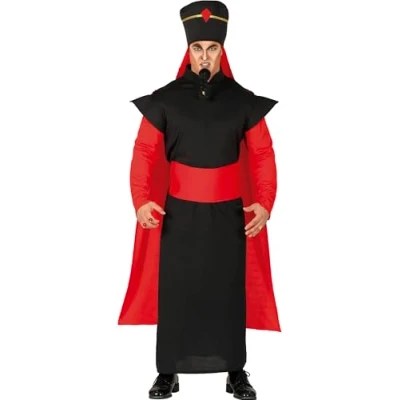 Image of FIESTAS GUIRCA Desert Villain Mens Fancy Dress Costume Arabian Fairy Tale Adult Man Halloween Outfit World Book Day Up Male (Large)