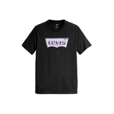 Image of Levi&#039;s Men&#039;s Graphic Crewneck Tee T Shirt, Chrome Bw Caviar, S