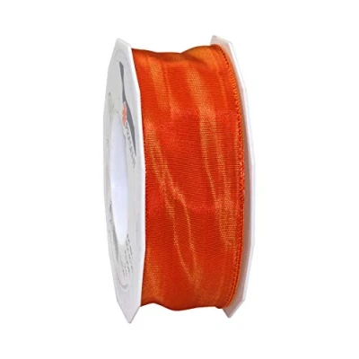 Image of Präsent Lyon Wired Taffeta Ribbon, Blazing Red, 40 mm 25 m