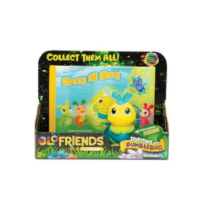 Image of Playskool Glo Friends Strong All Along! Storytime with Bumblebug Book Glowing Toy Social Emotional Learning SEL Ages 2+