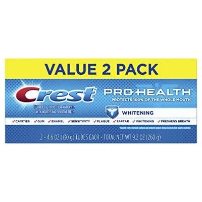 Image of Crest Pro Health Whitening Power Toothpaste, 4.6oz, Twin Pack