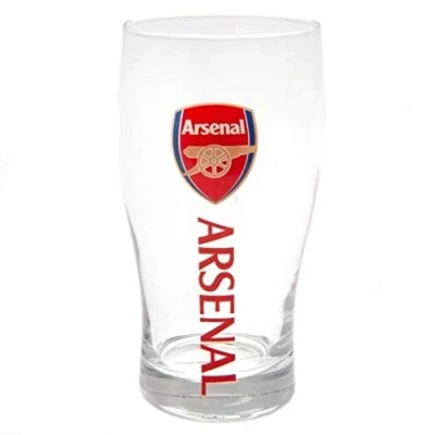 Image of Official ARSENAL FC crest and logo pint glass