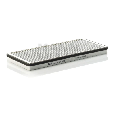 Image of 9018300418, 901830041864, A9018300418, A901830041864 Pollen Filter MANN CUK 3858 Activated Carbon 374mm 166mm 27mm
