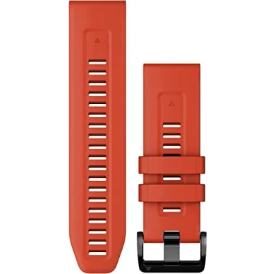 Image of Garmin Fenix 7X 26 mm Quick Fit Flame Red Silicone Band