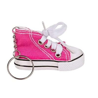 Image of Pink Trainer Keychain High Top Keyring Cracker Filler Mini Gift