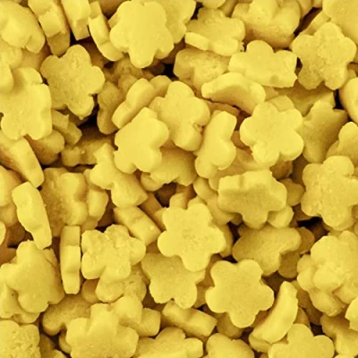 Image of Yellow Flower Sprinkles 30g Bag Edible Cake Decoration Sugar Toppers