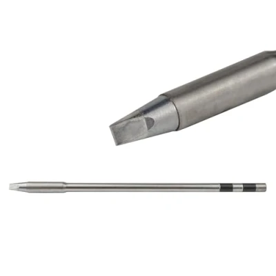 Image of Quick Permanent Soldering Tip Straight Chisel Shaped 3.2 mm Wide Rapid Cartridge for TS1200 Station
