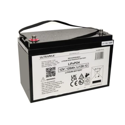 Image of Ulltramax Ultramax 12v 120Ah Lithium Iron Phosphate (LiFePO4) Battery