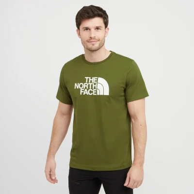 Image of The North Face EASY TEE Print Tshirt, Men&#039;s, Size: XXL, Forest olive/white