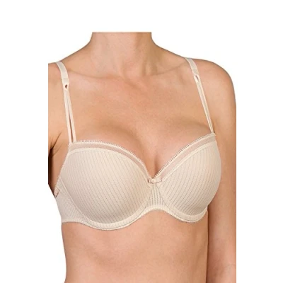 Image of Conturelle by Felina 806817 528 Women&#039;s Direction Porcelain Rose Pink Pinstripe Non Padded Underwired Full Cup Bra 34D