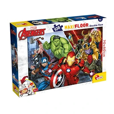 Image of Liscianigiochi MARVEL PUZZLE DF MAXIFLOOR 108 AVENGERS