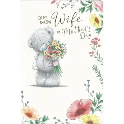 Image of Me To You Bear Amazing Wife Mother&#039;s Day Card