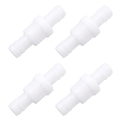 Image of Be In Your Mind 4Pcs 12mm One Way Check Valve Air Water Gas Plastic Non Return for Treatment Purification