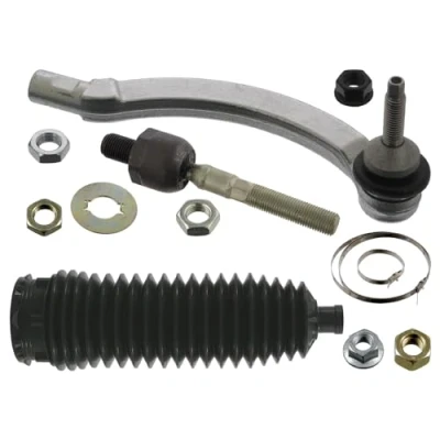 Image of 274176, 274176S2, 274179, 274179S2, 274497 Tie Rod FEBI BILSTEIN 40558 Front Axle Right with nuts clamps, steering bellow VOLVO: S60 I