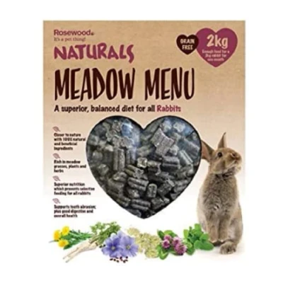 Image of Rosewood Naturals Meadow Menu, Rabbit Food, 9kg