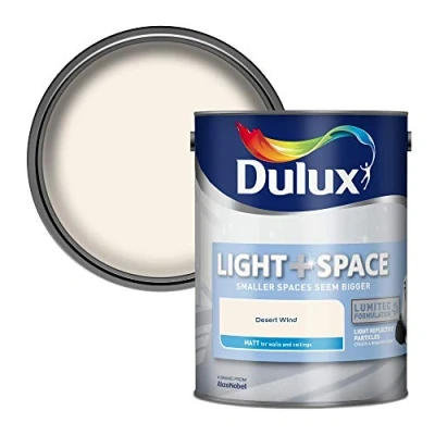 Image of Dulux Light and Space Matt Emulsion Paint, Desert Wind, 5 Liters