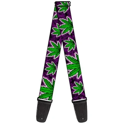 Image of Buckle Down GS W31345 &quot;Marijuana Haze Purple&quot; Guitar Strap