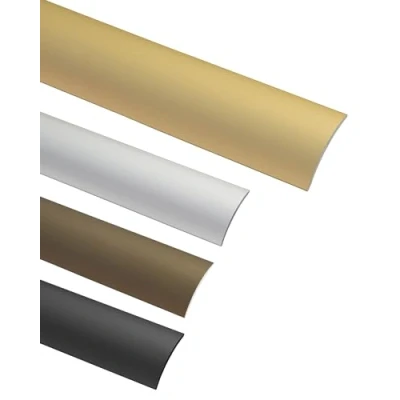 Image of Gedotec Transition Profile Laminate Vinyl Rail Self Adhesive Floor Curved Aluminium Brass Anodised 30 x 2000 mm 1 Piece Compensation