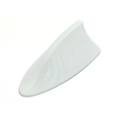 Image of sourcingmap White Shark Fin Shaped Aerial Car Roof AM/FM Radio Signal Antenna