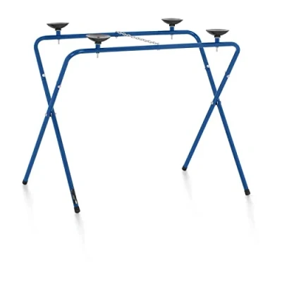 Image of MSW Windscreen Stand With Suction Vehicle Windshield Repair Auto Body 150kg BSPS 4S (Galvanised Steel Tubes, 4x Cups Ø125mm, Adjustable)