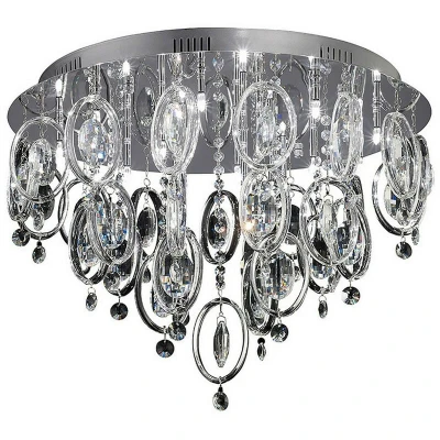 Image of Solana Ceiling 18 Light G4 Polished Chrome/Crystal, NOT LED/CFL Compatible