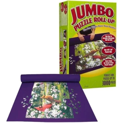 Image of MantraRaj Giant Jumbo Jigsaw Roll up Puzzle Mat Store Storage Tube to 3000 Pieces Large Perfect Solution for Keeping Your Intact, Organized And Ready Next Enjoyable Session