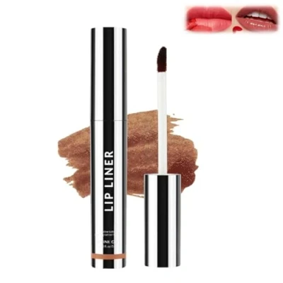 Image of Zinari Lip Stain, Peel Off Stain &amp; Reveal, Long Lasting Plumper Lips, Matte Nude Tattoo Liner, Tint Waterproof, for All Skin Types(02)