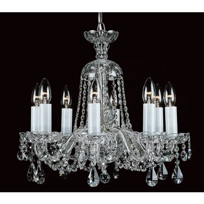 Image of Bela Lead Crystal 8 Arm Chandelier