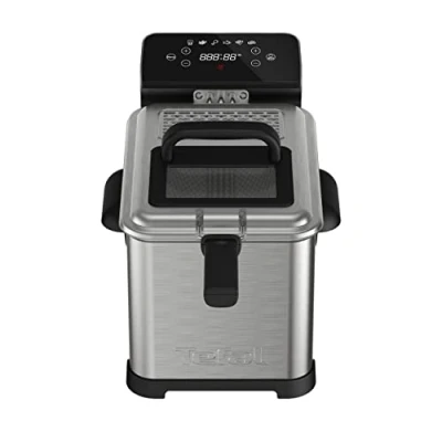 Image of Tefal FR507D Family Pro Digital Electric Fryer 4L Oil Capacity Cooling Zone Technology Dishwasher Safe Parts LED Display with Touch Screen