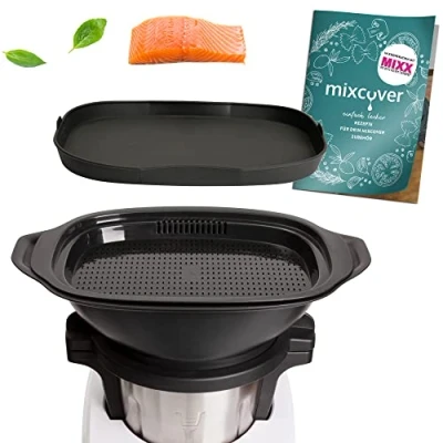 Image of mixcover Steamer Silicone Mould with Recipe Book Ebook Casserole Dish Compatible Silvercrest Monsieur Cuisine Shelf Connect Smart Trend Accessories