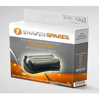 Image of ROZAR Brand Electric Shaver Replacement Foil and Cutter Cartridge to Fit Braun Series 3 32B Cassette Head
