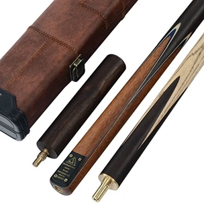 Image of CUESOUL Classic Handmade 57&quot; Rosewood 3/4 Piece Snooker Cue with Case and Extension (CSSC006)