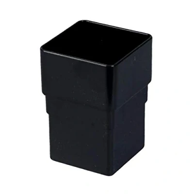 Image of FreeFlow Black Square 65mm Downpipe Straight Connector, Rain Water Systems