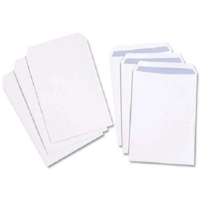 Image of C4 324mm x 229mm White Envelopes Peel &amp; Seal Pocket 100 GSM Pack of 50