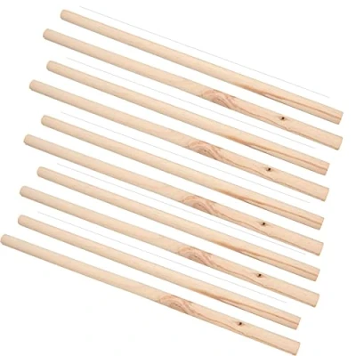 Image of 10PK Wooden Bird Perch Canary Budgie Cockatiel Parrot Cage Accessory 19&quot;