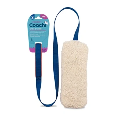 Image of Coachi Chase &amp; Crinkle A Fun Enrichment Dog Toy for Play. Soft Crinkly, Lightweight, Reward Training, Interrupting Biting Chewing, Ideal Agility and Suitable Puppies