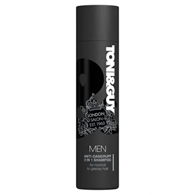 Image of Toni &amp; Guy Men Anti Dandruff 2 in 1 Shampoo, Cleanses Greasy Hair and Soothes Itchy Scalp, 250ml