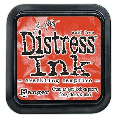 Image of Tim Holtz Ranger Distress Inks Pad Crackling Campfire, 2 1/4x2 1/4 inch