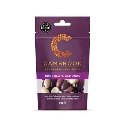 Image of Cambrook Chocolate Almonds, 90g Bag