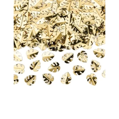 Image of Générique Table Confetti Tropical Leaves 15 g Metallic Gold