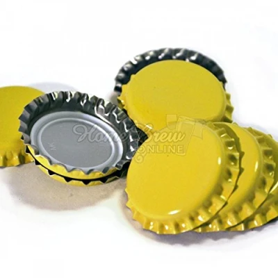 Image of Crown Caps Yellow 100pk