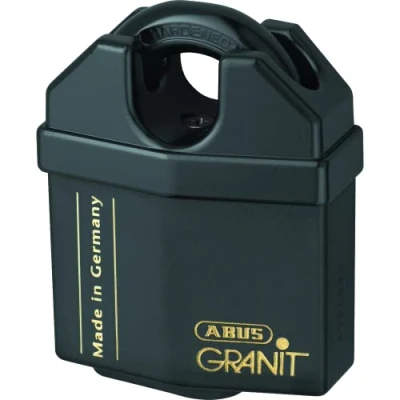 Image of ABUS 08334 Granit Plus Hardened Steel Closed Shackle Rekeyable Padlock